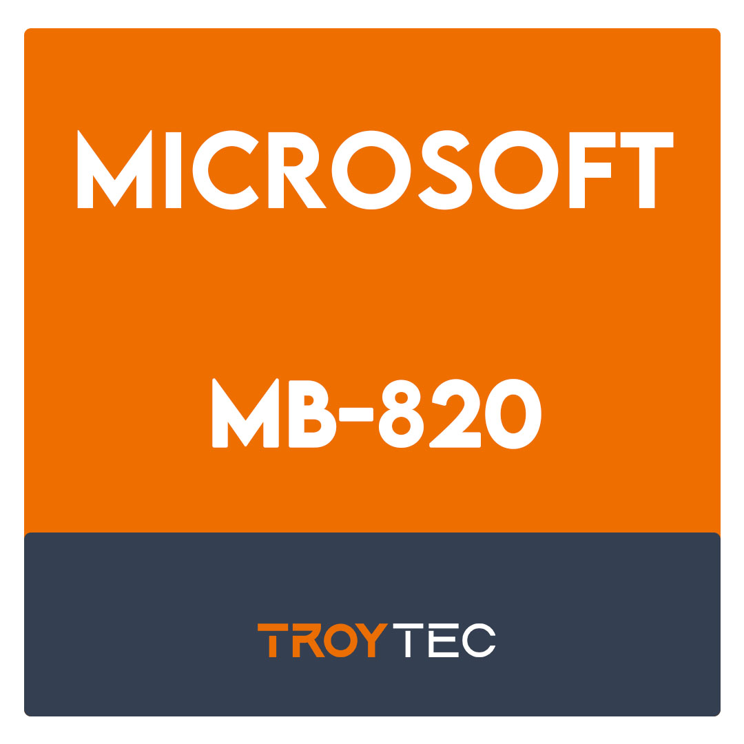 MB-820-Microsoft Dynamics 365 Business Central Developer Exam