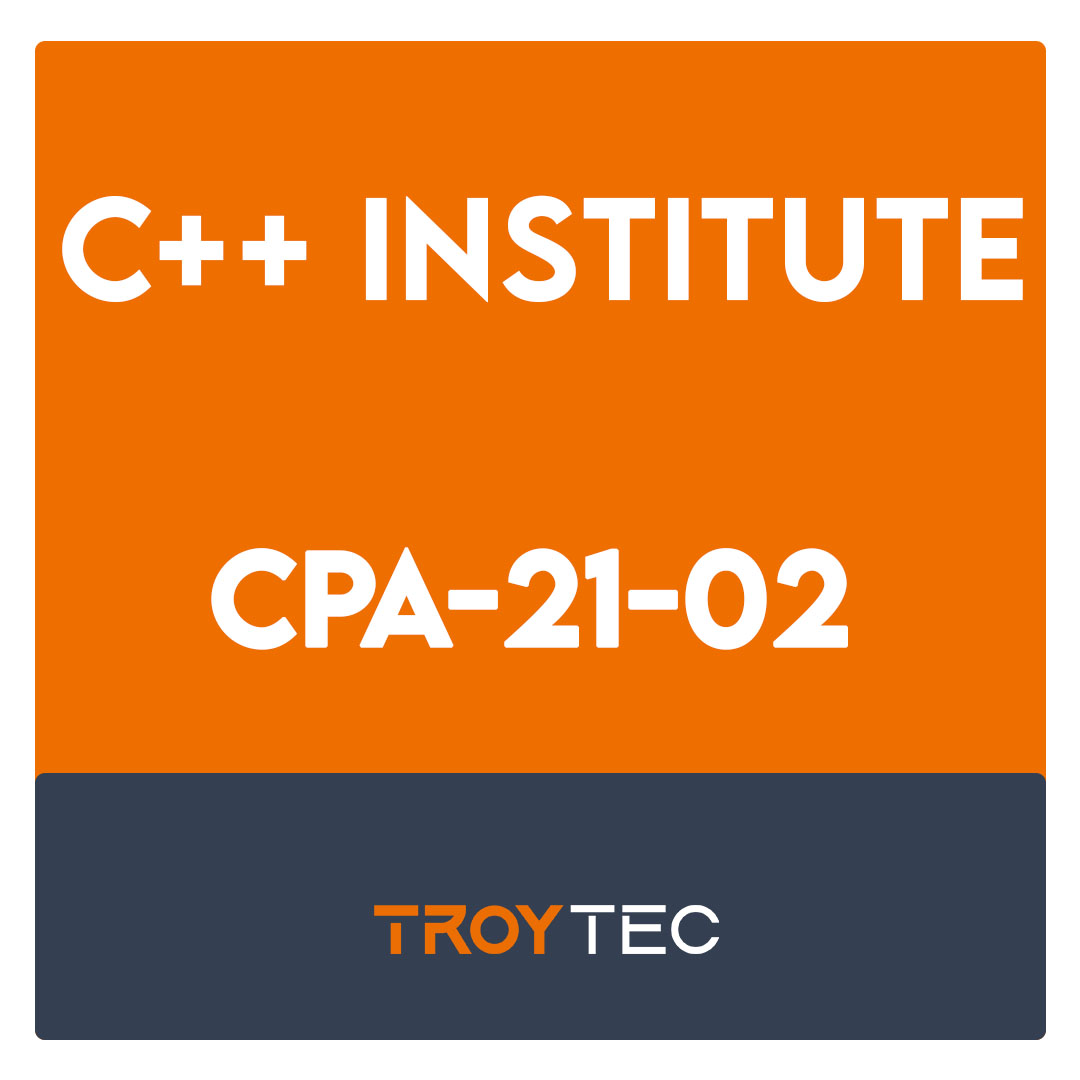 CPA-21-02-CPA – C++ Certified Associate Programmer Exam