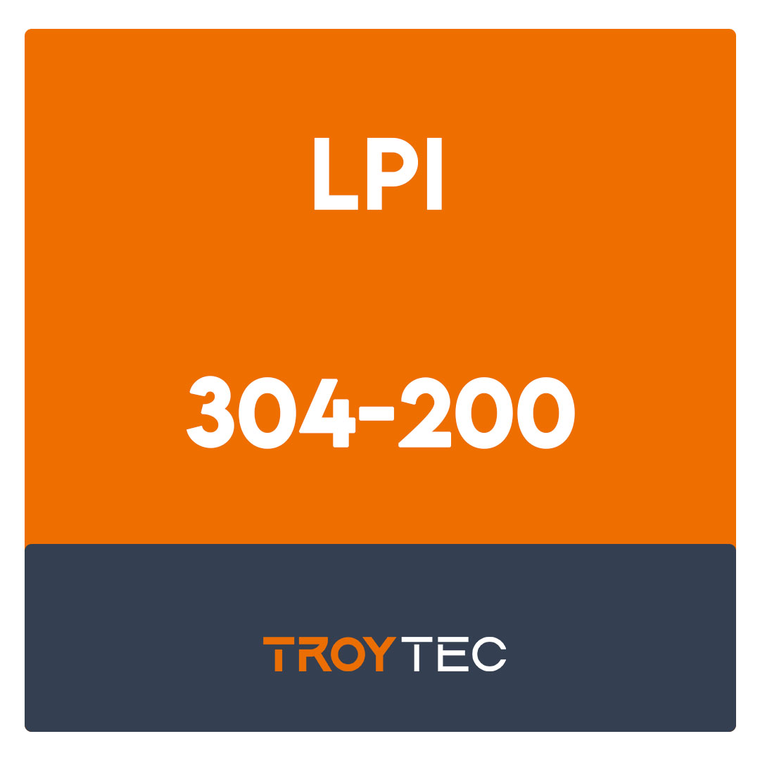 304-200-LPI Level 3 Exam 304, Senior Level Linux Certification, Virtualization & High Availability Exam