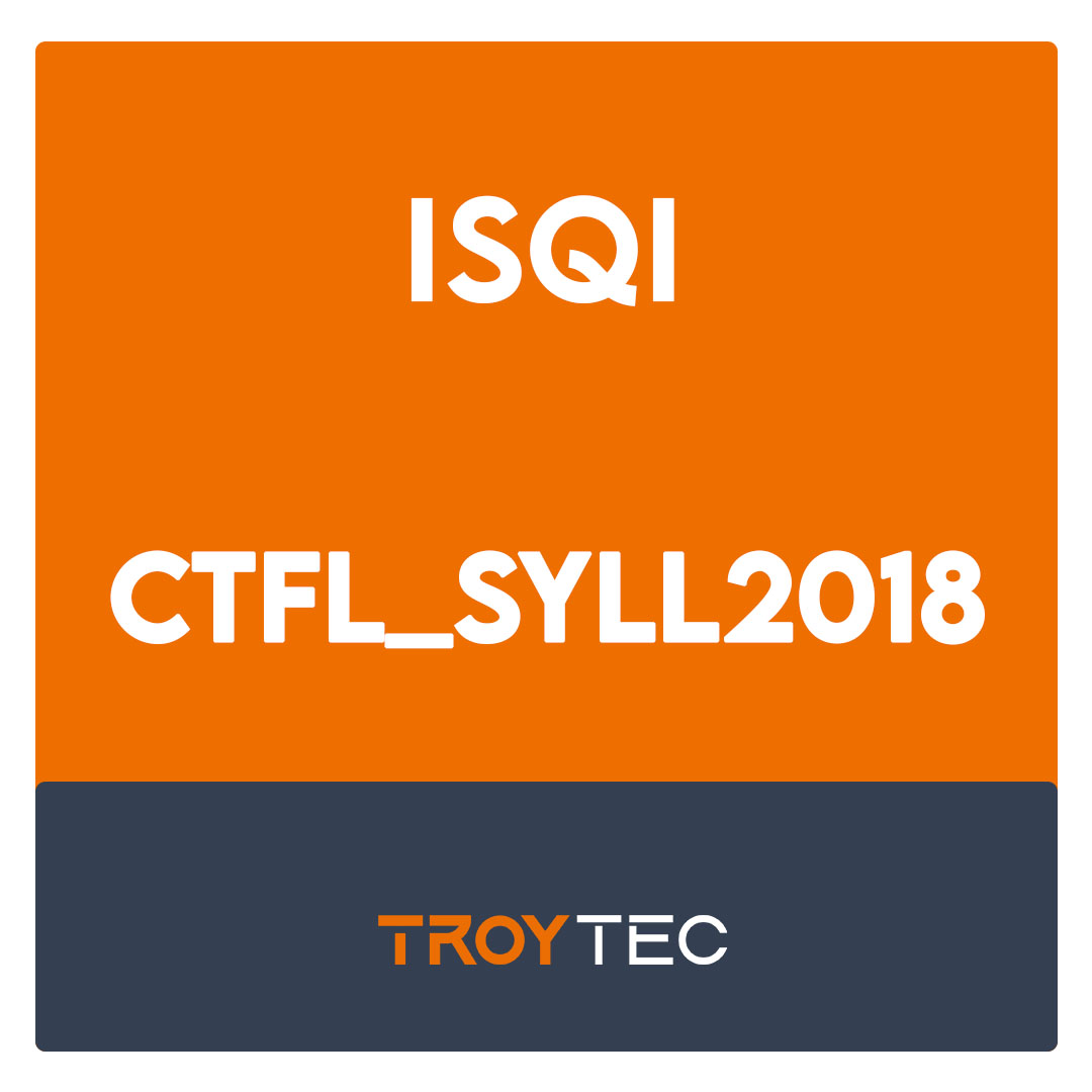 CTFL_Syll2018-ISTQB Certified Tester Foundation Level Exam