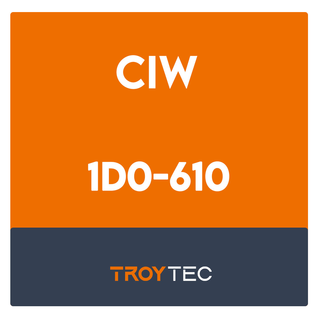 1D0-610-CIW Web Foundations Associate Exam